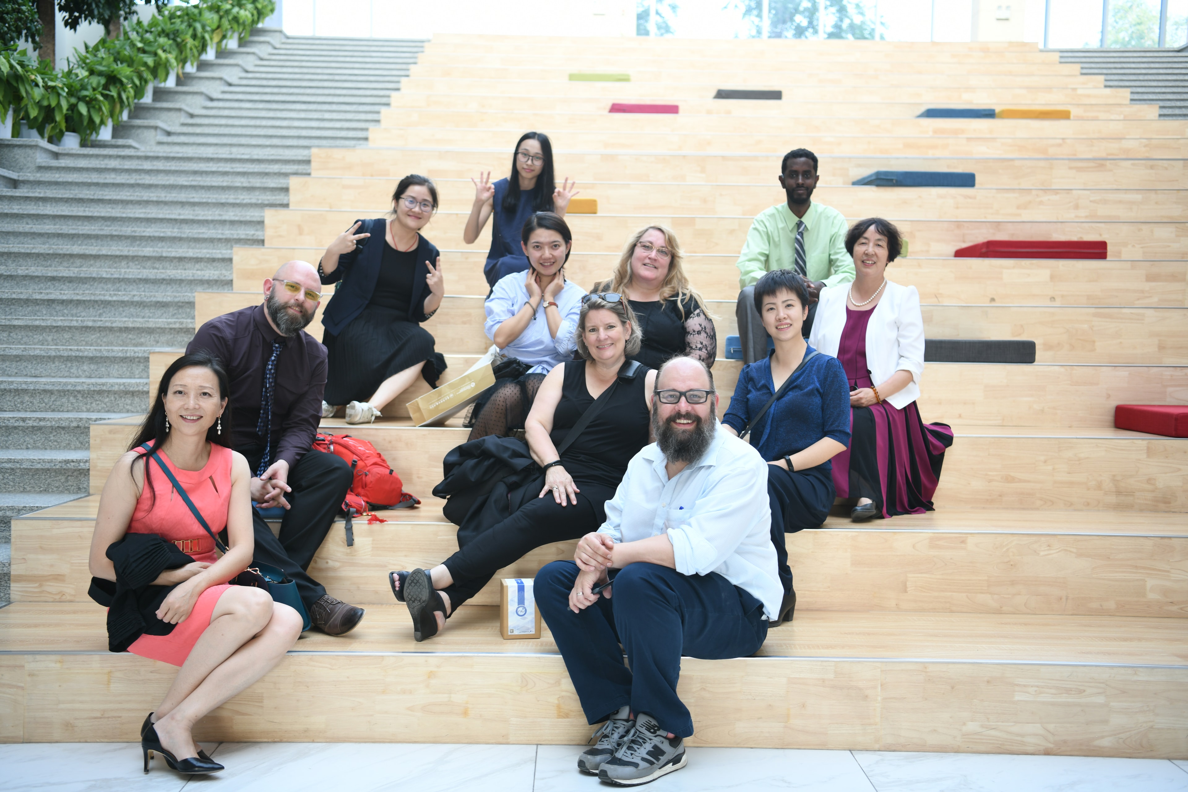 Diverse inclusive team collaborating in a modern workplace