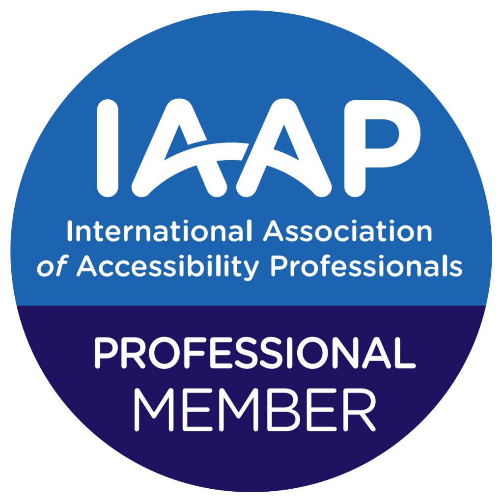 IAAP International Association of Accessibility Professionals — Professional Member